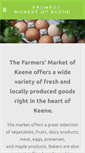 Mobile Screenshot of keenefarmersmarket.com